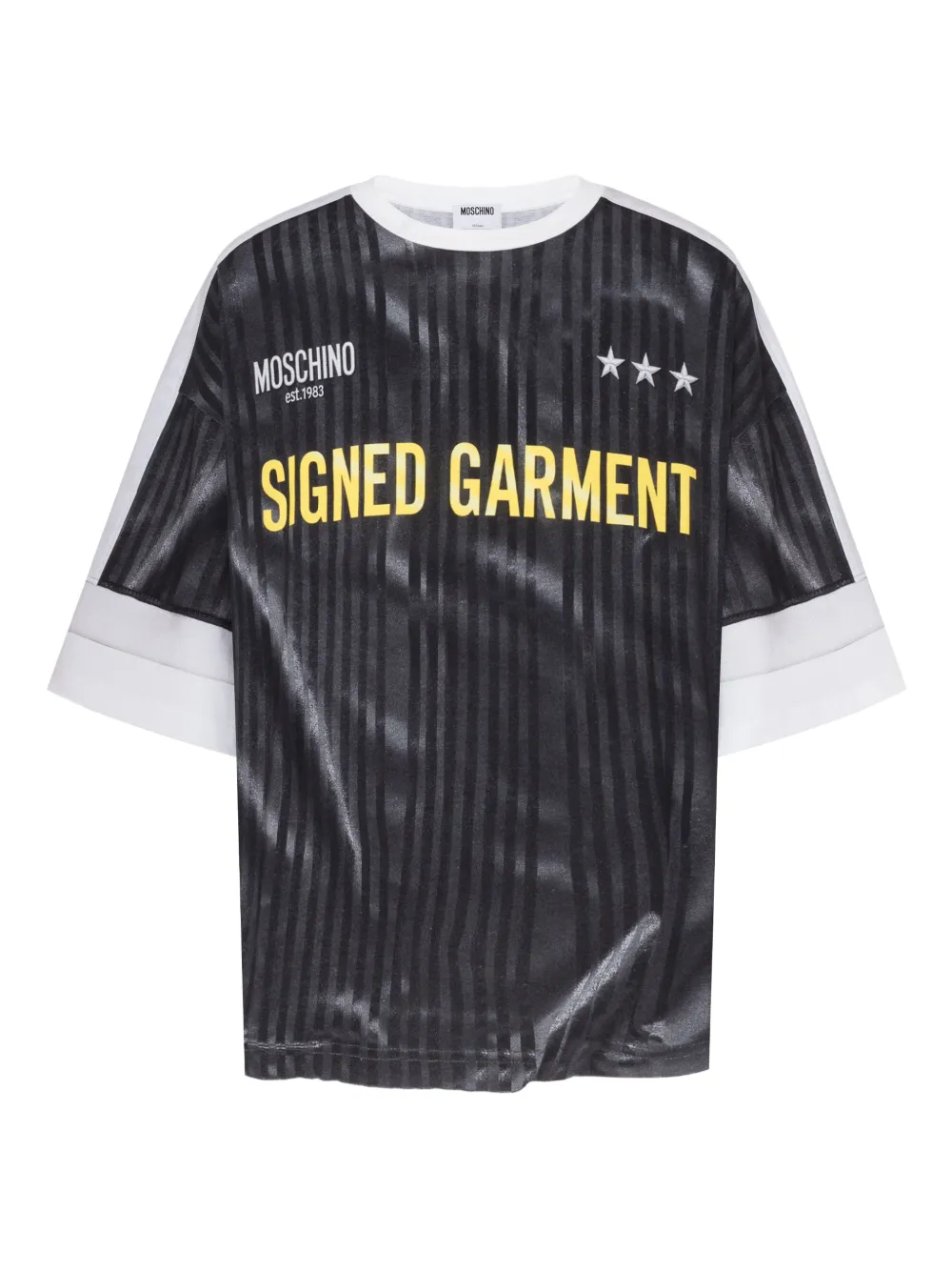 Moschino playera con rayas estampadas | negro | Image 1