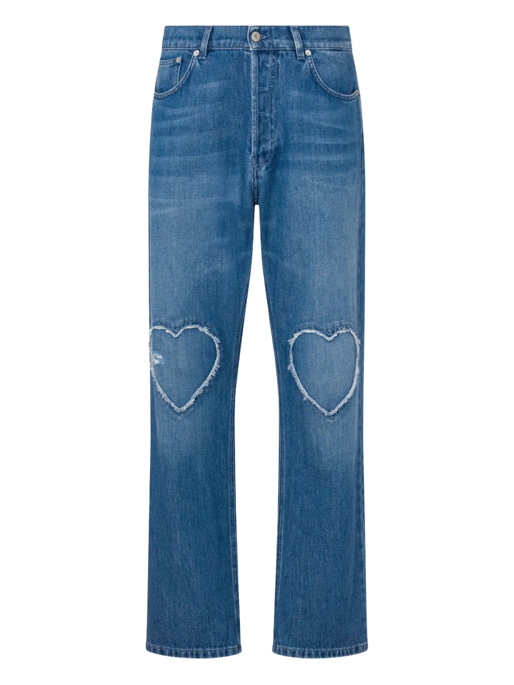 Moschino Jeans con dettaglio cut-out - Blu