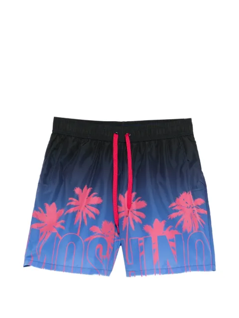 Moschino palm-tree print swim shorts