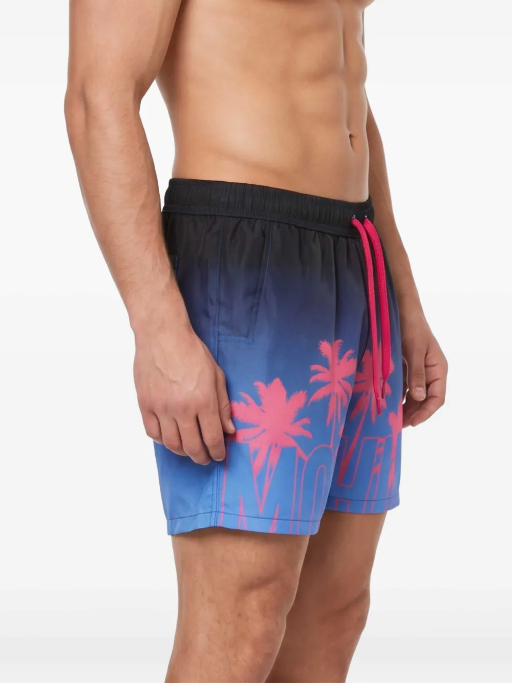 Moschino Zwembroek met print Blauw