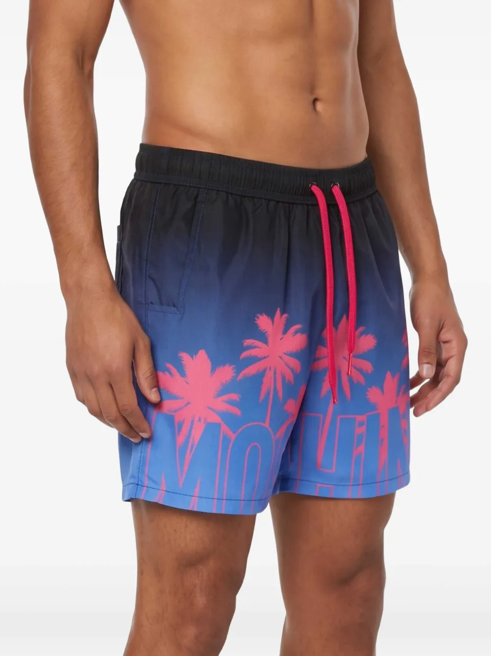 Moschino Zwembroek met print Blauw