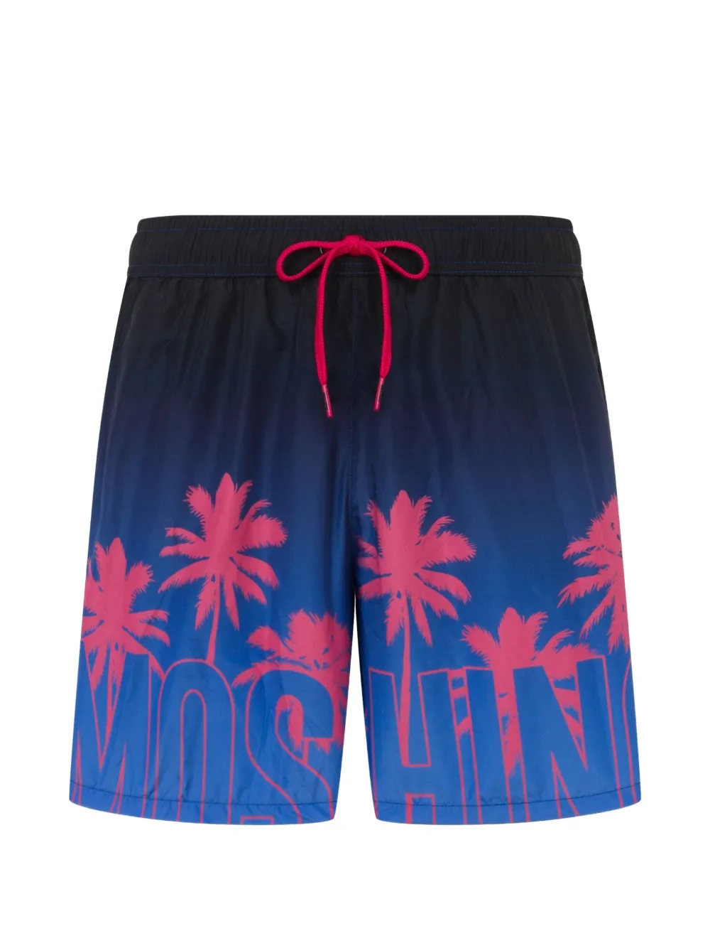 Moschino palm-tree print swim shorts - Blu