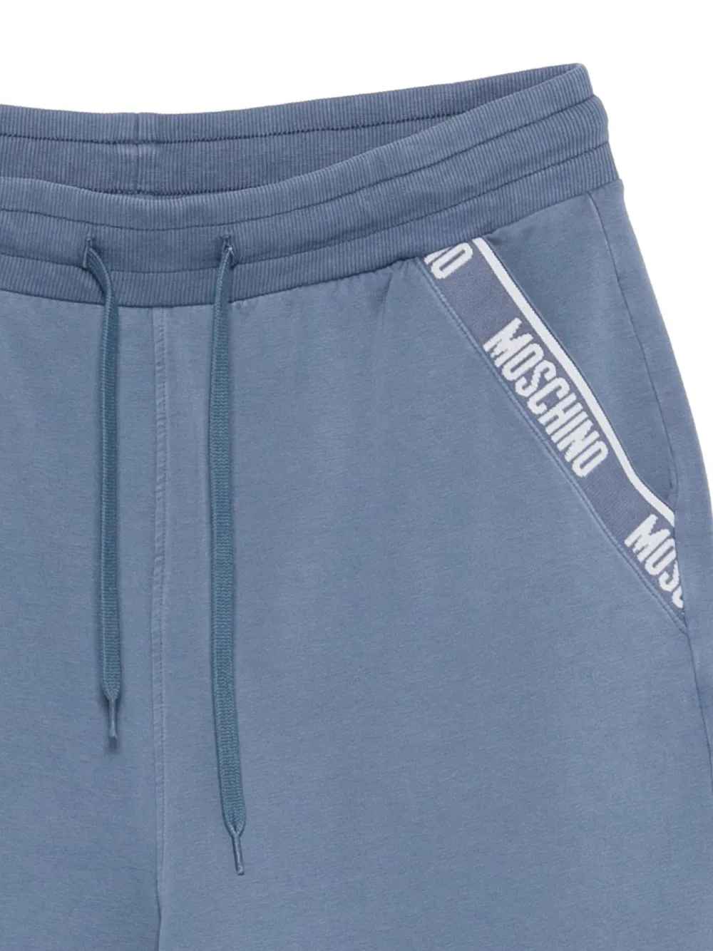 Moschino Trainingsshorts met logo Blauw