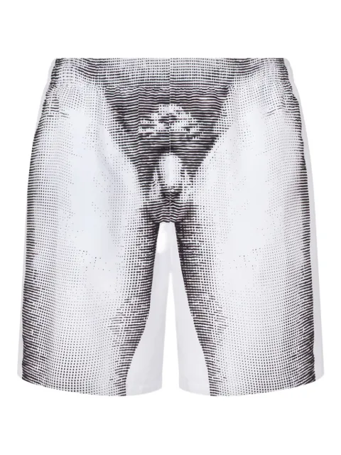 Moschino graphic-print swim shorts