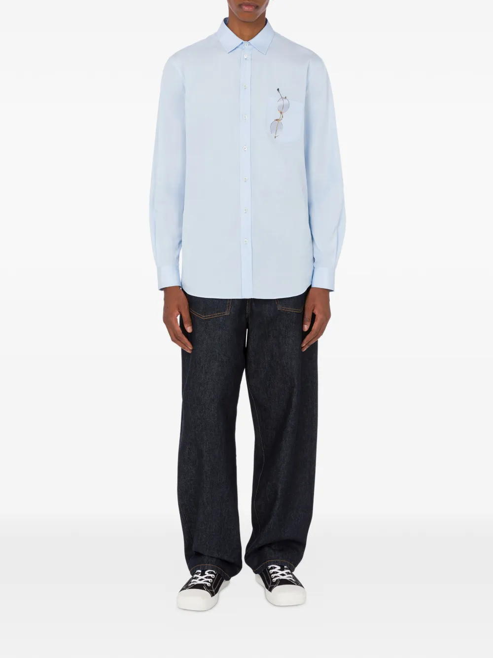 Moschino Katoenen jeans met stiksel - Blauw