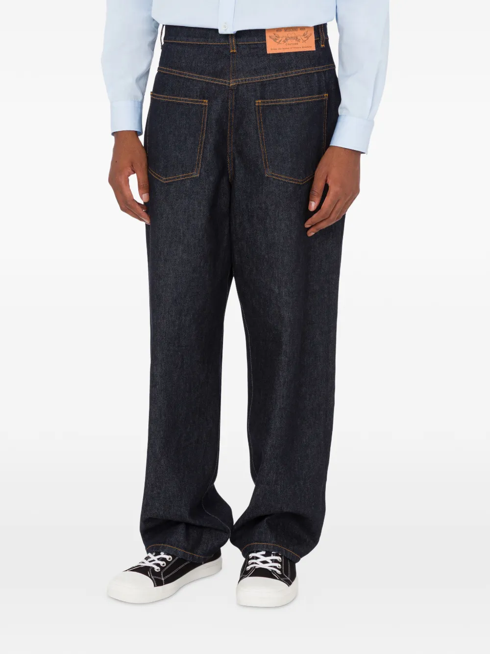 Moschino Jeans mit Ziernähten - Blau