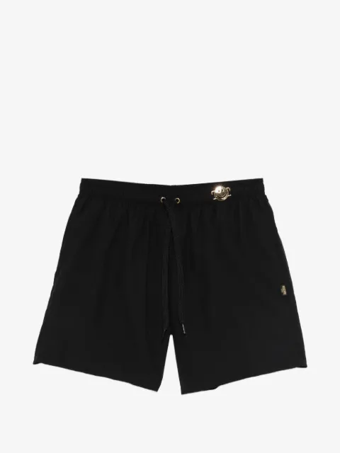 Moschino shorts de playa con cordones en la pretina
