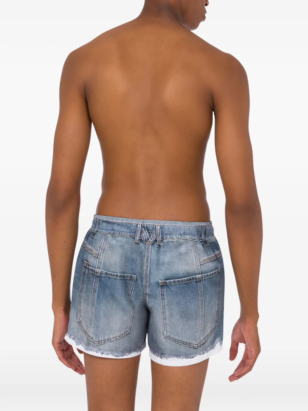  Moschino Drawstring-fastening Swim Shorts - Blue 