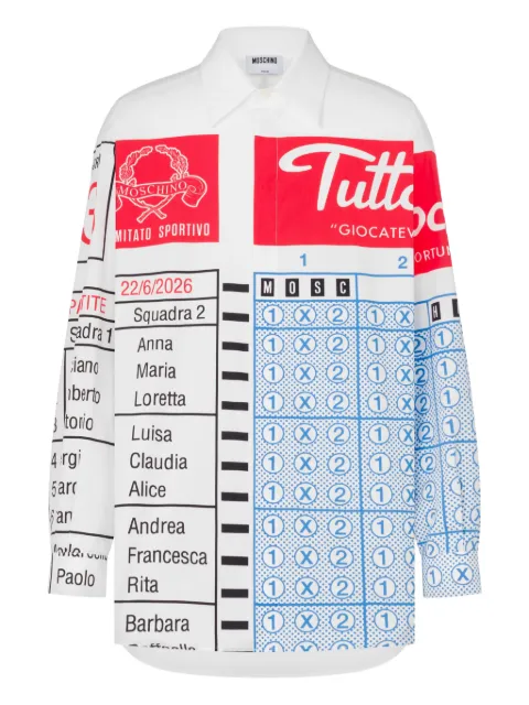 Moschino printed cotton shirt