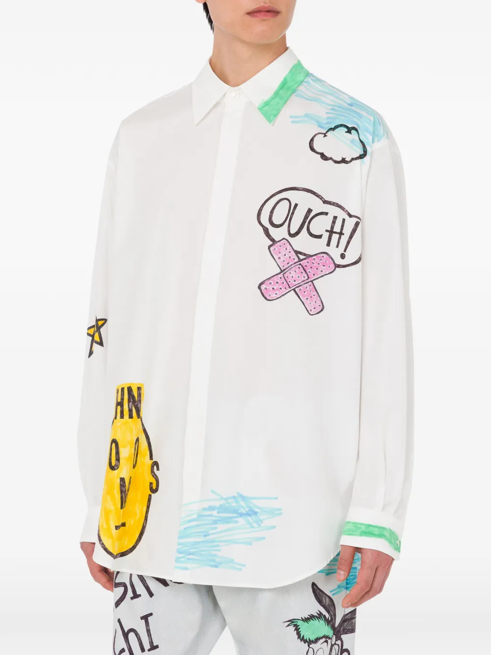 Moschino Overhemd met grafische print Wit