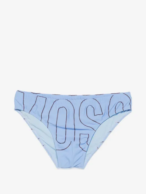 Moschino logo-print swim trunks