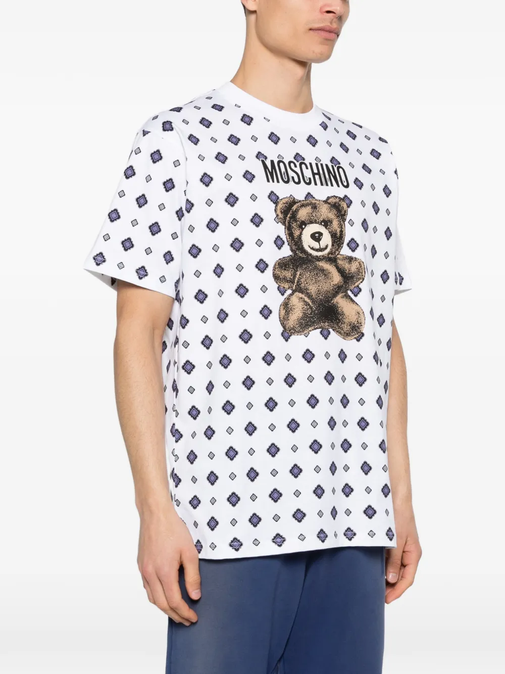  Moschino Patterned T-shirt - White 