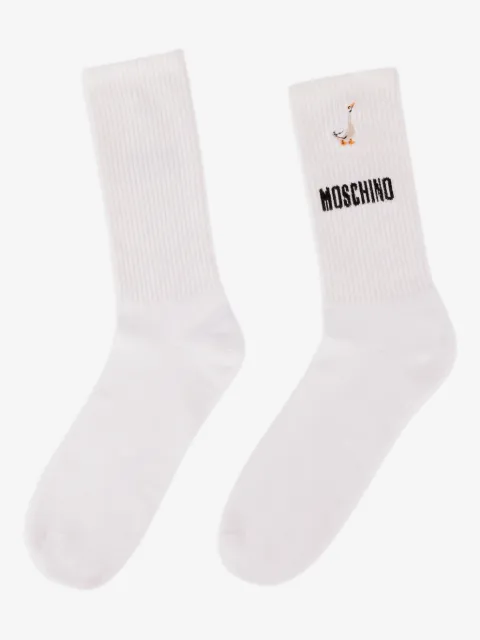 Moschino Calzini Goose con ricamo