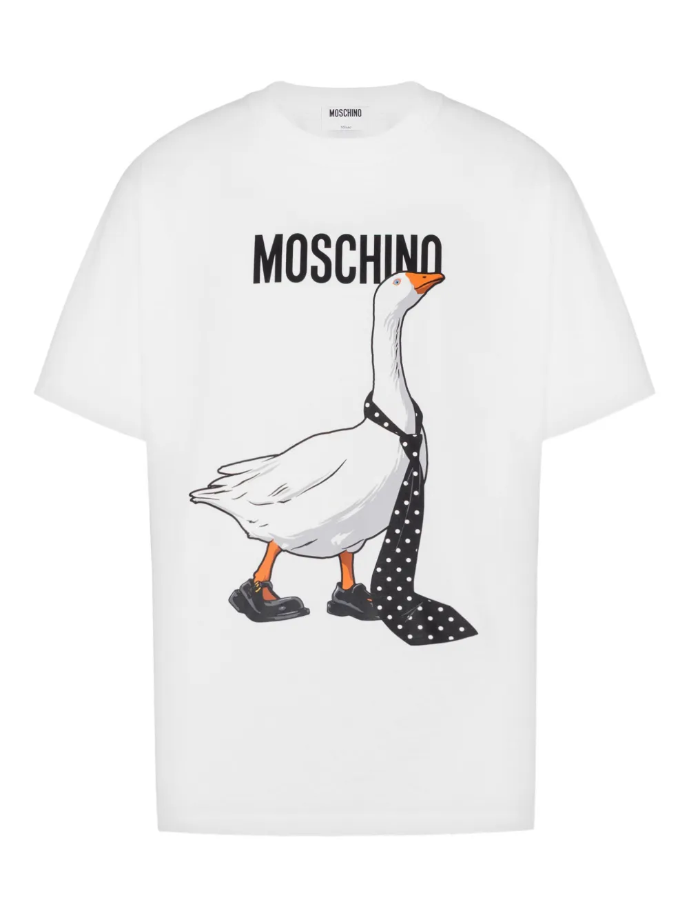 Moschino Goose cotton T-shirt - Bianco