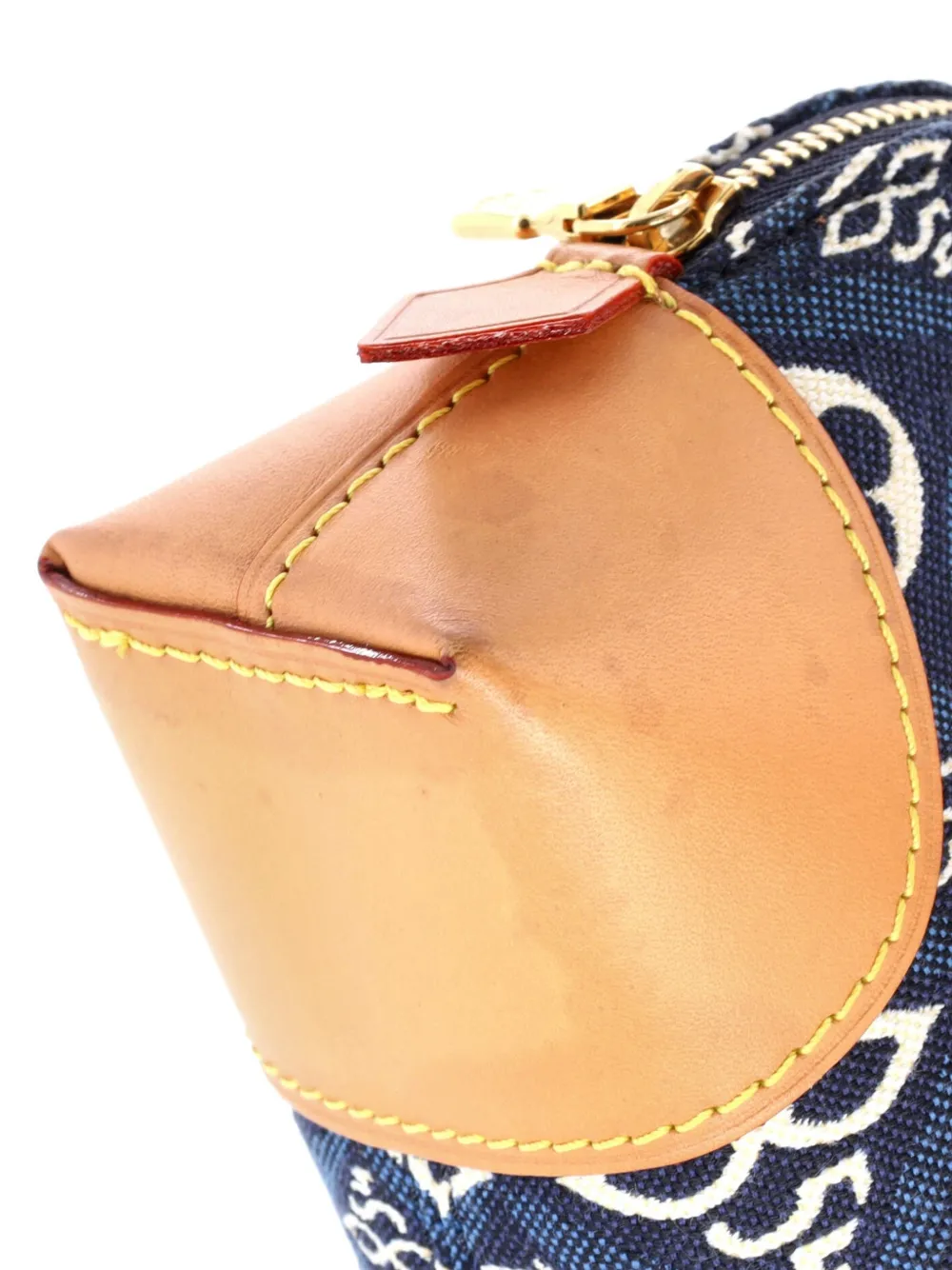 LOUIS VUITTON Pre-owned Cosmetic Limited Edition Since 1854 Monogram Jacquard Pouch In Blue