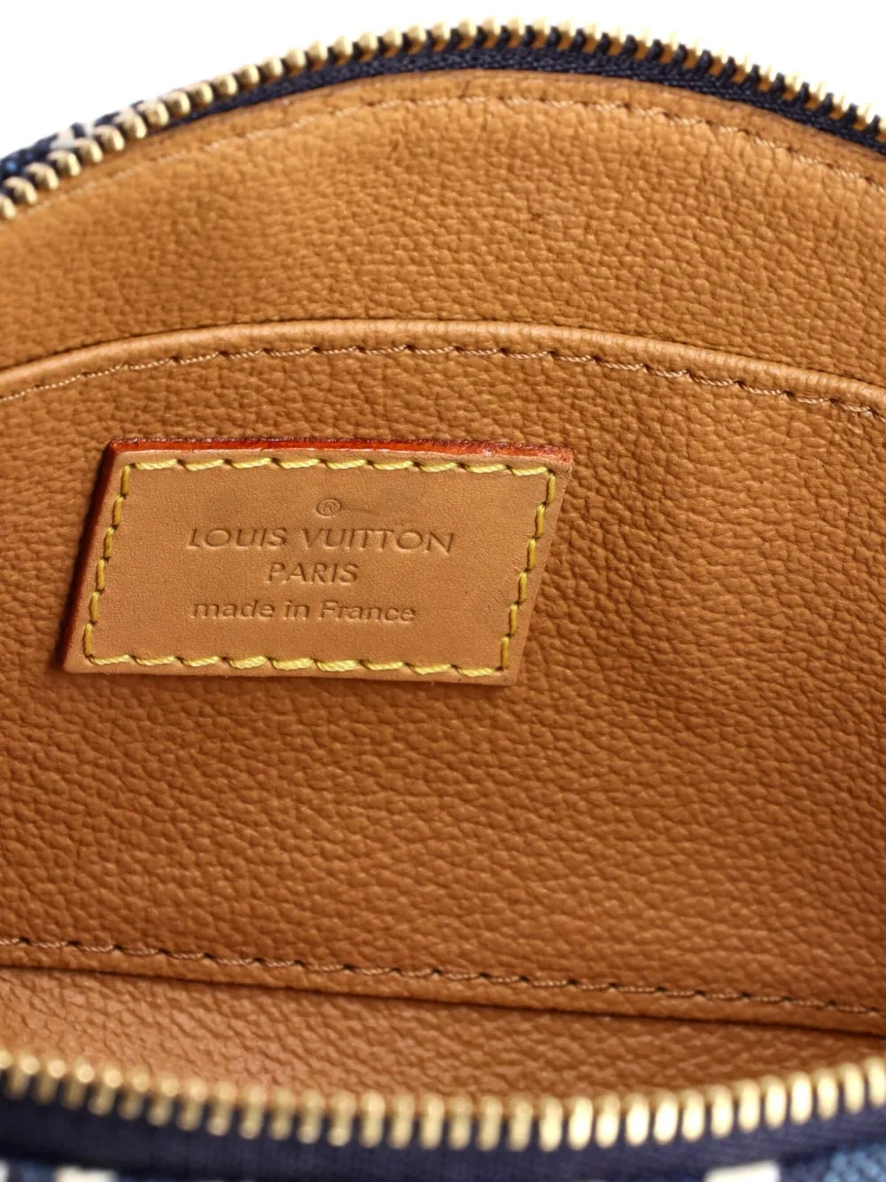 LOUIS VUITTON Pre-owned Cosmetic Limited Edition Since 1854 Monogram Jacquard Pouch In Blue