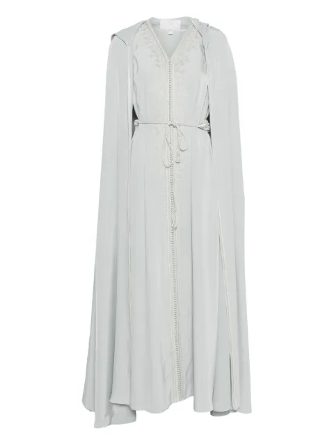 Reem Al Dhaheri embroidered hooded kaftan set