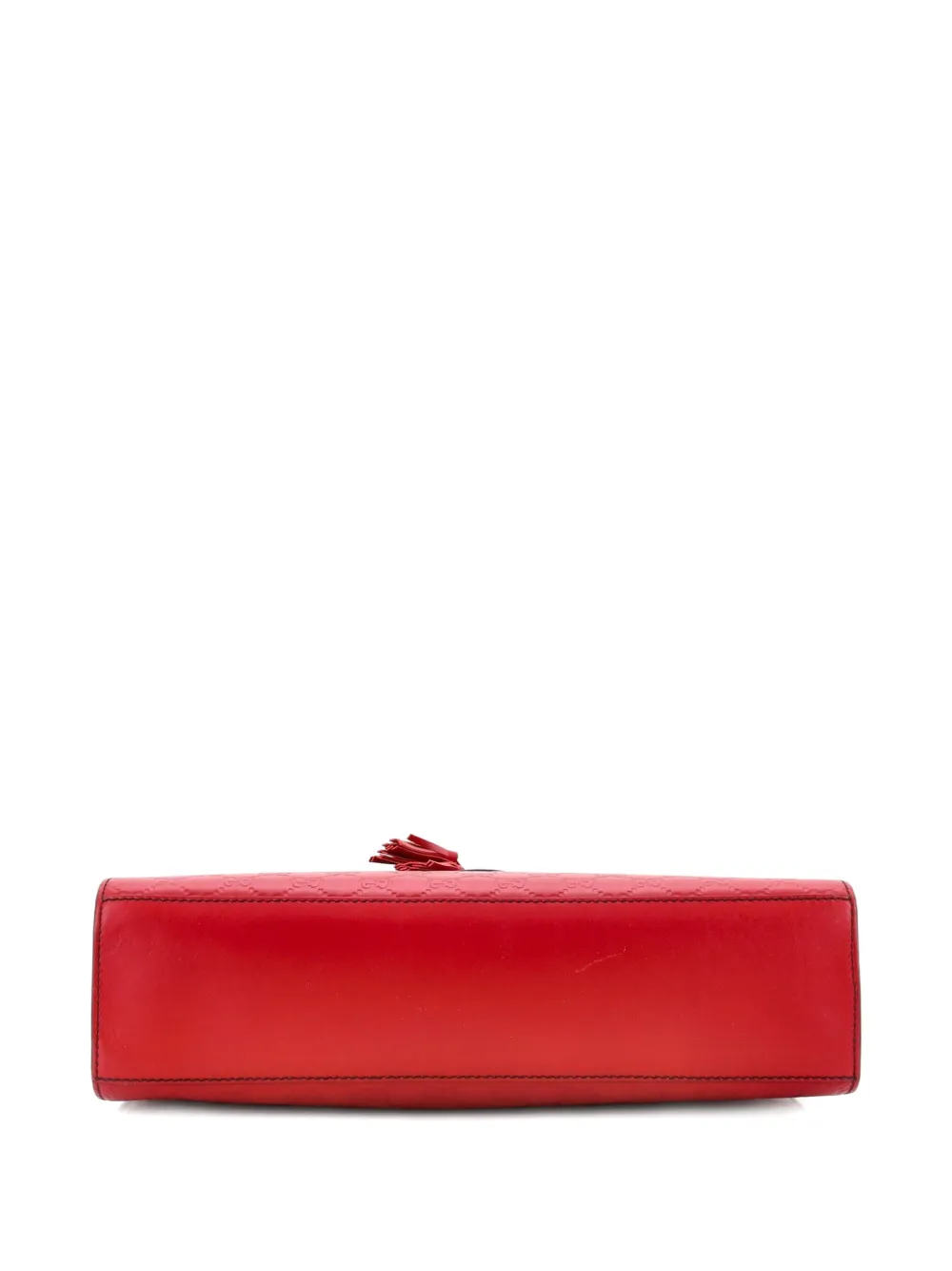 GUCCI Pre-owned Emily Chain Flap Ssima Leather Large Shoulder Bag In Red