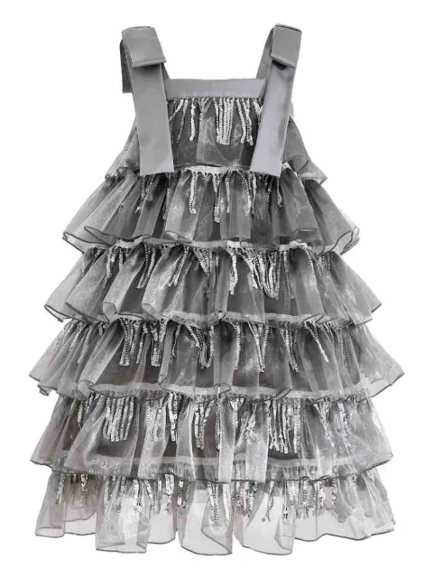 Tulleen ruffled mini dress