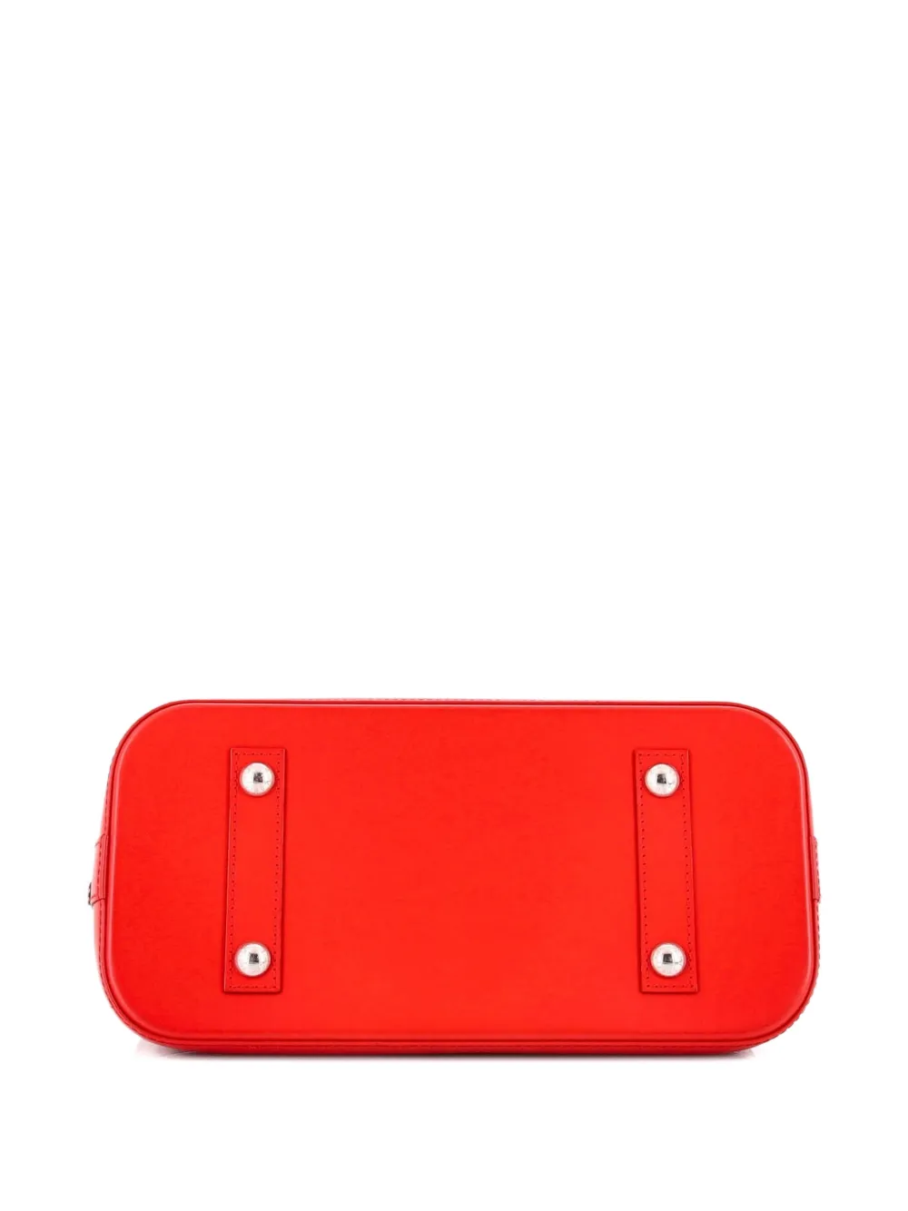 Pre-owned Louis Vuitton Alma Handbag Epi Leather Pm Satchel In Red