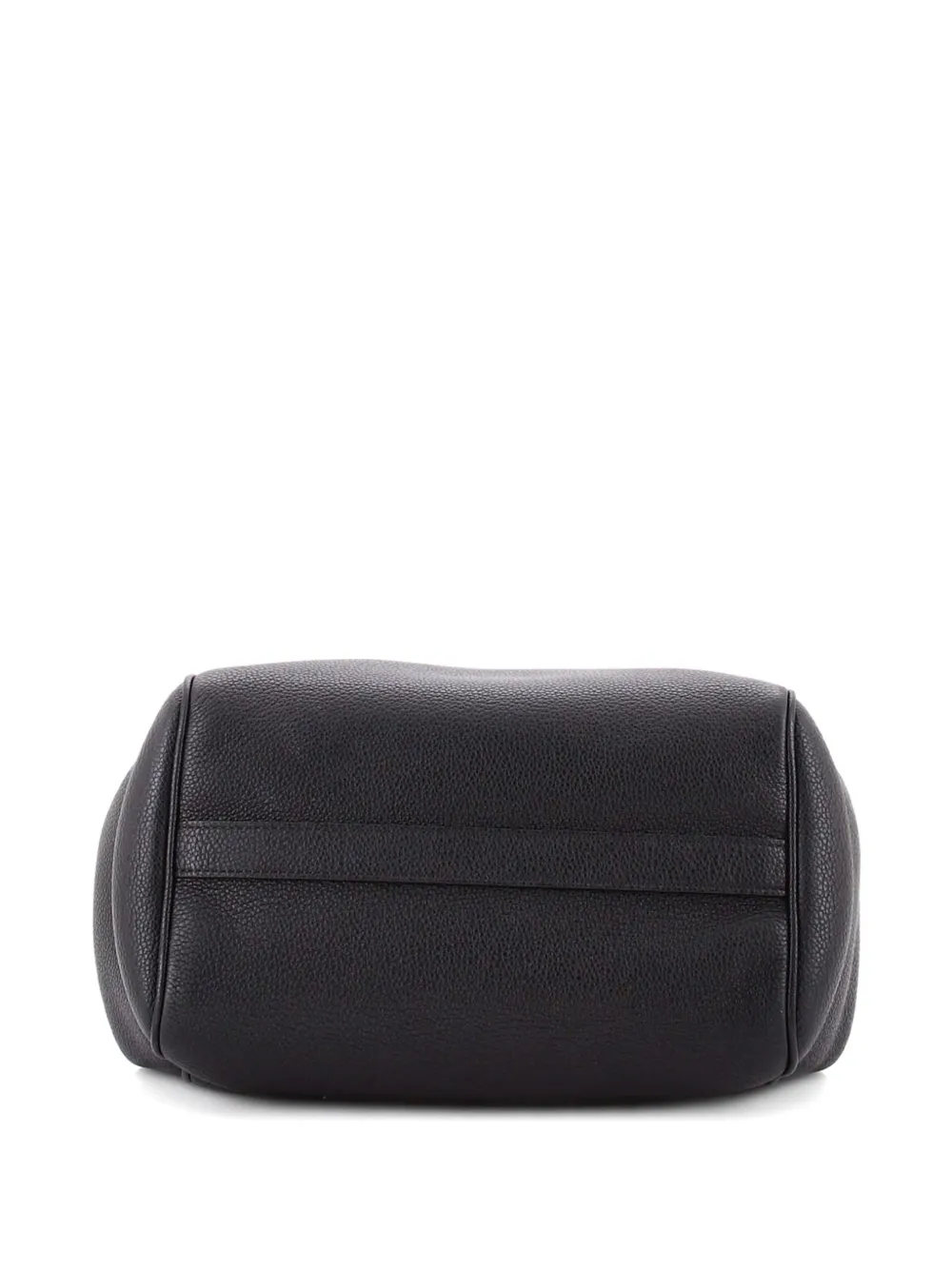 CELINE Pre-owned Folded Cabas Leather Small Tote Bag In Black