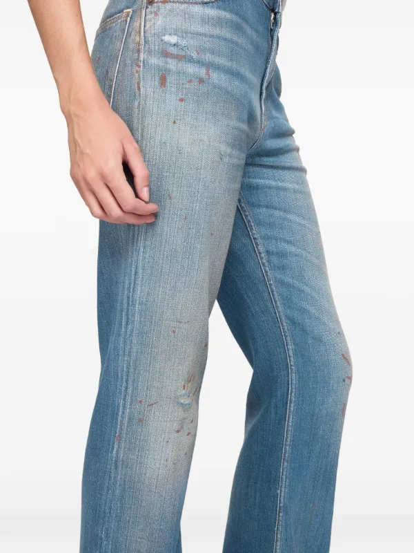 Acne Studios フレアパンツ | ブルー | FARFETCH JP