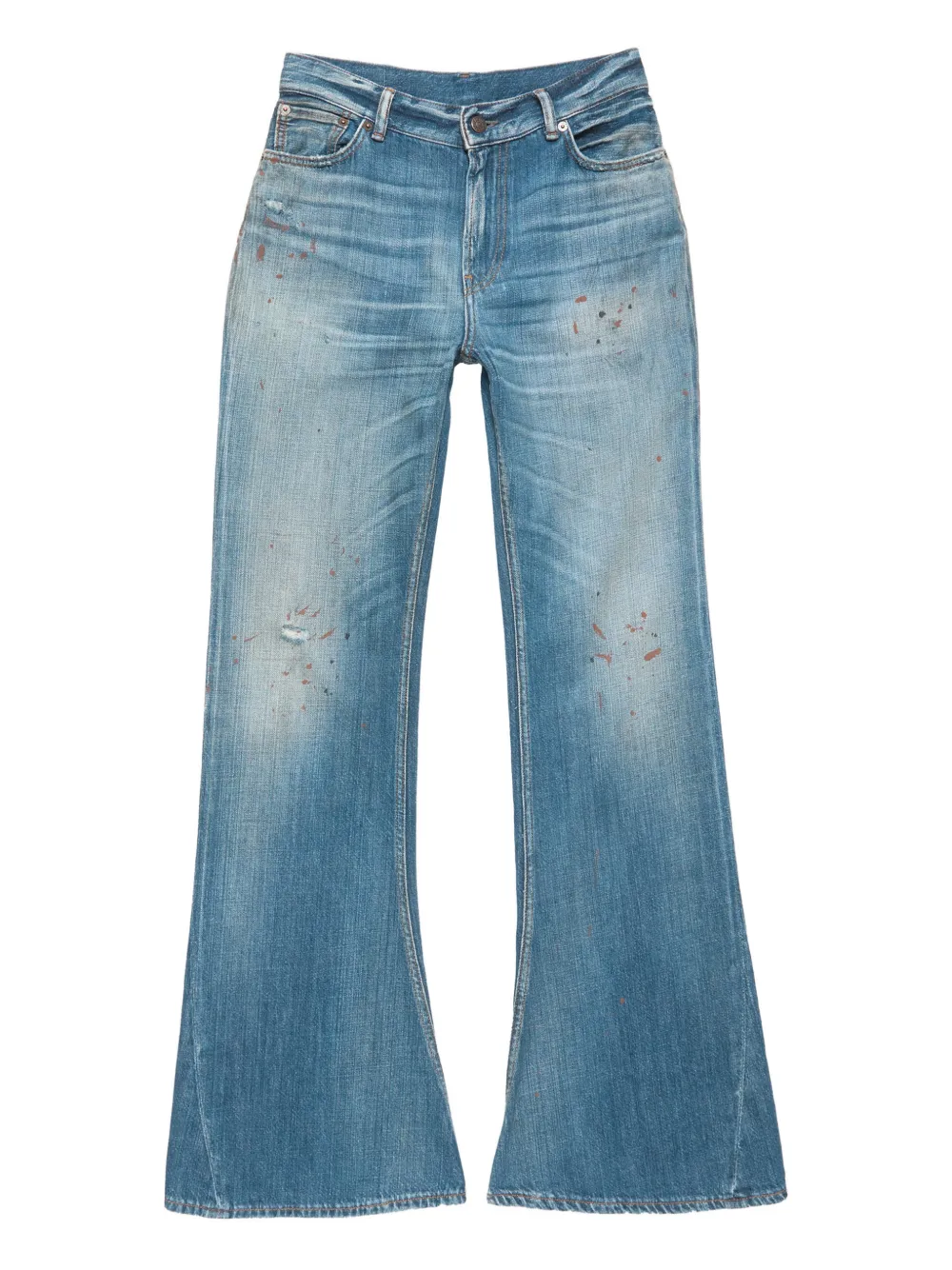 Acne Studios flared patch trousers - Blu