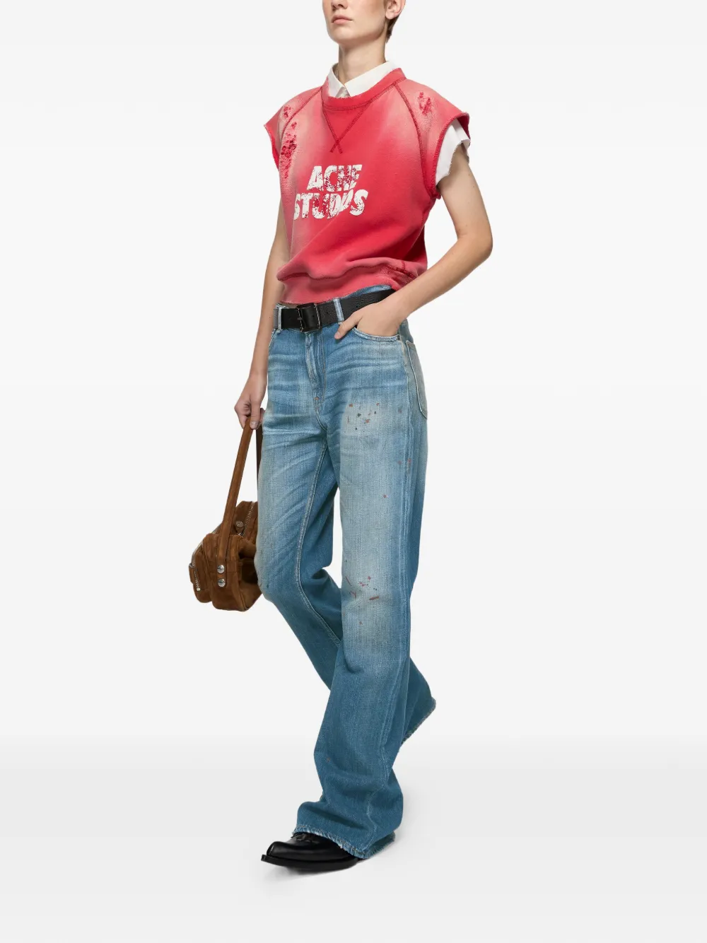 Acne Studios Flared broek - Blauw