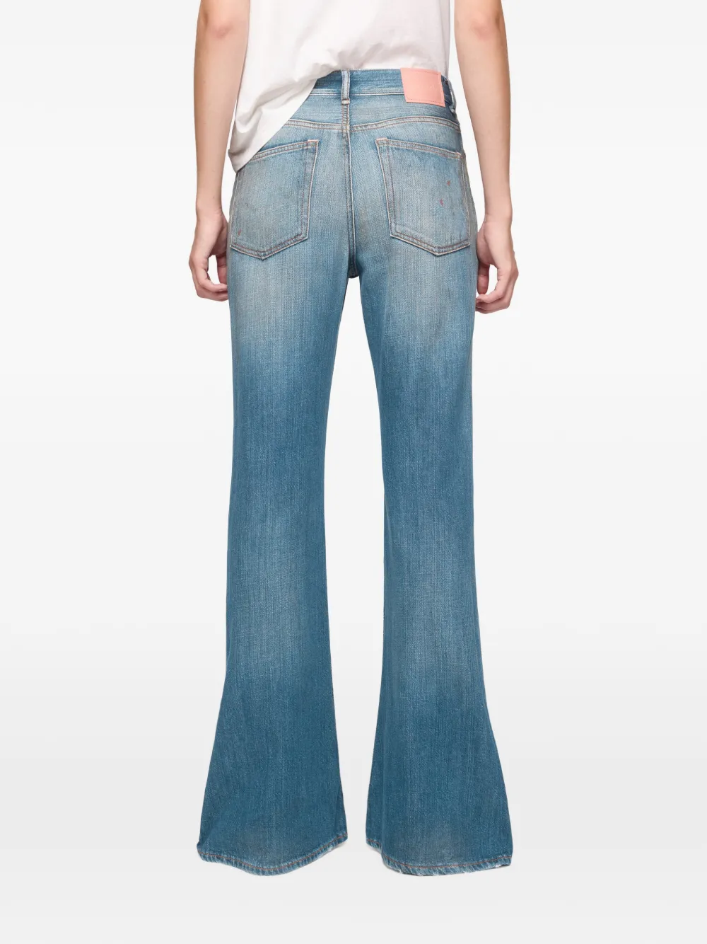 Acne Studios フレアパンツ | ブルー | FARFETCH JP