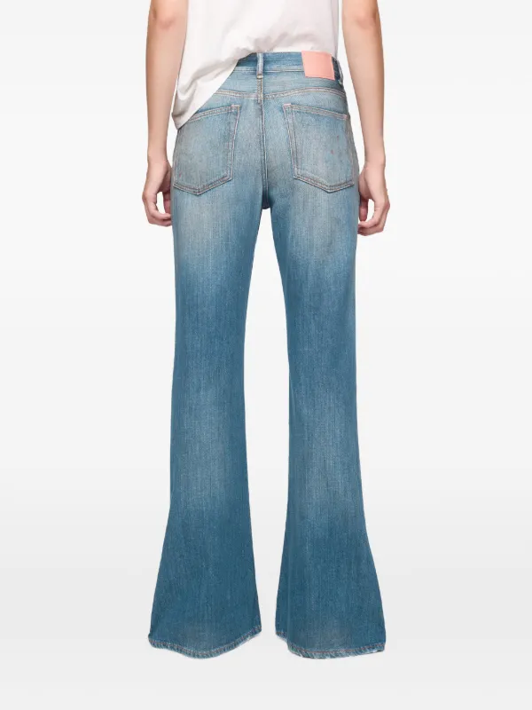 Acne Studios フレアパンツ | ブルー | FARFETCH JP