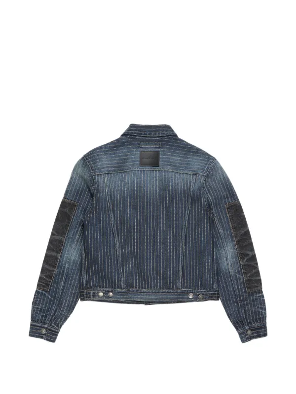 Acne Studios Patchwork Denim Jacket | Blue | FARFETCH ID