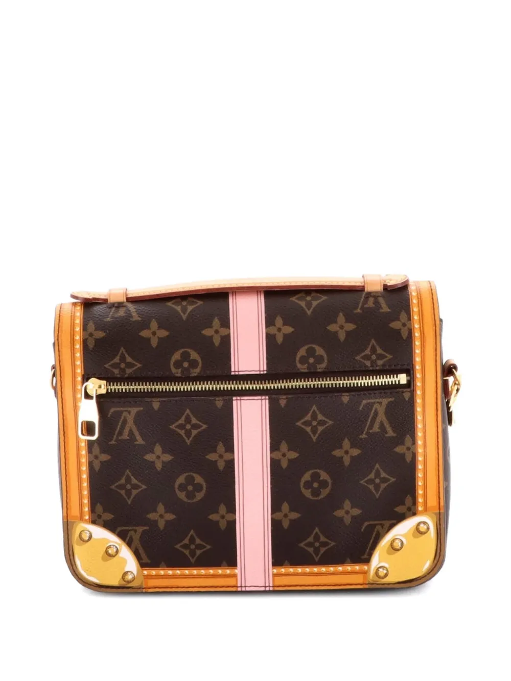 LOUIS VUITTON Pre-owned Pochette Metis Limited Edition Summer Trunks Monogram Canvas Crossbody Bag In Brown