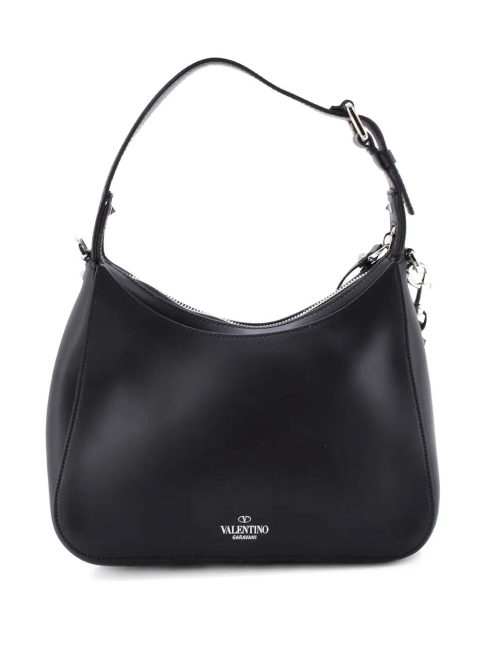 Vltn Printed Leather Small Hobo Bag