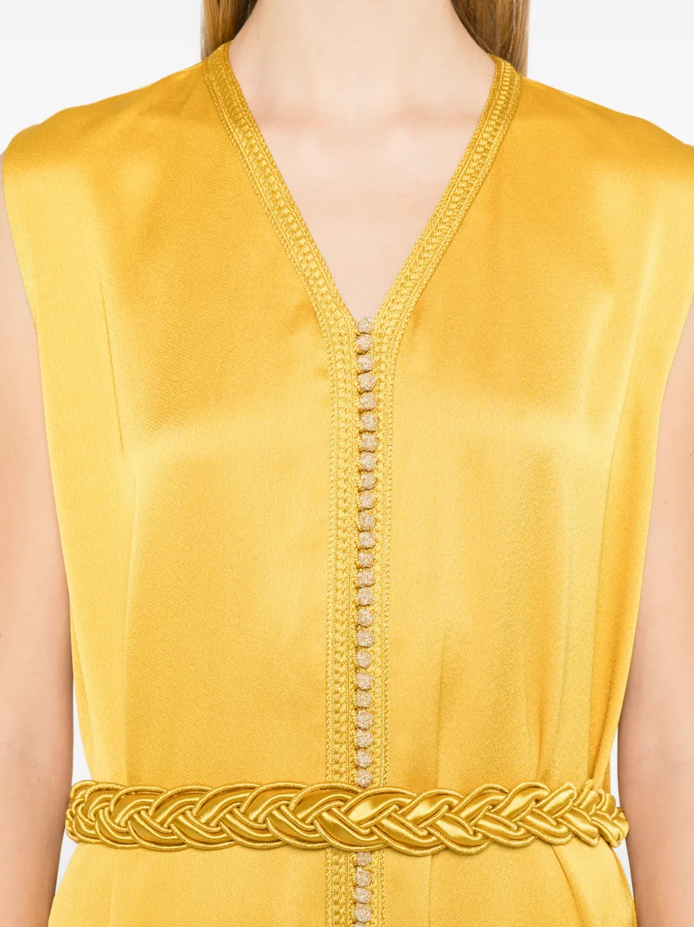 Reem Al Dhaheri Tuniek met geborduurd detail Geel