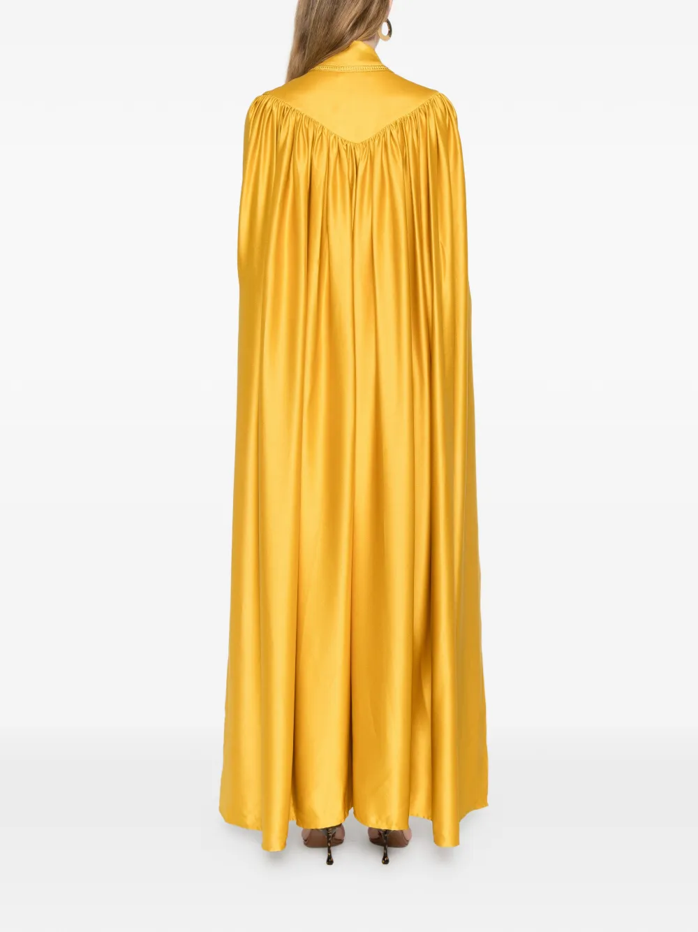  Reem Al Dhaheri Detail-embroidered Kaftan Set - Yellow 