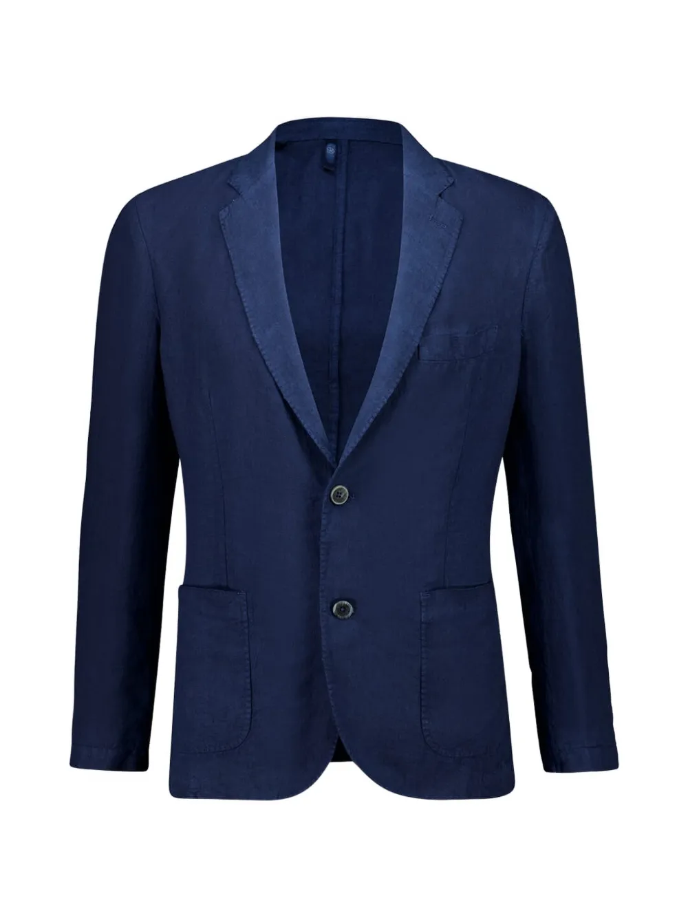 120% Lino buttoned V-neck blazer - Blu