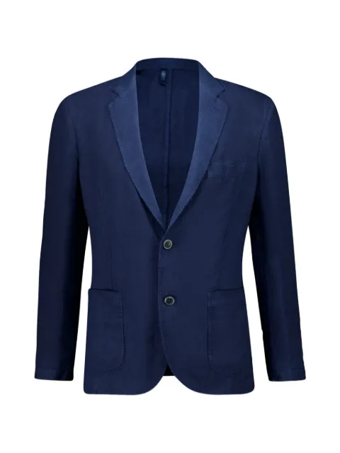 120% Lino buttoned V-neck blazer 