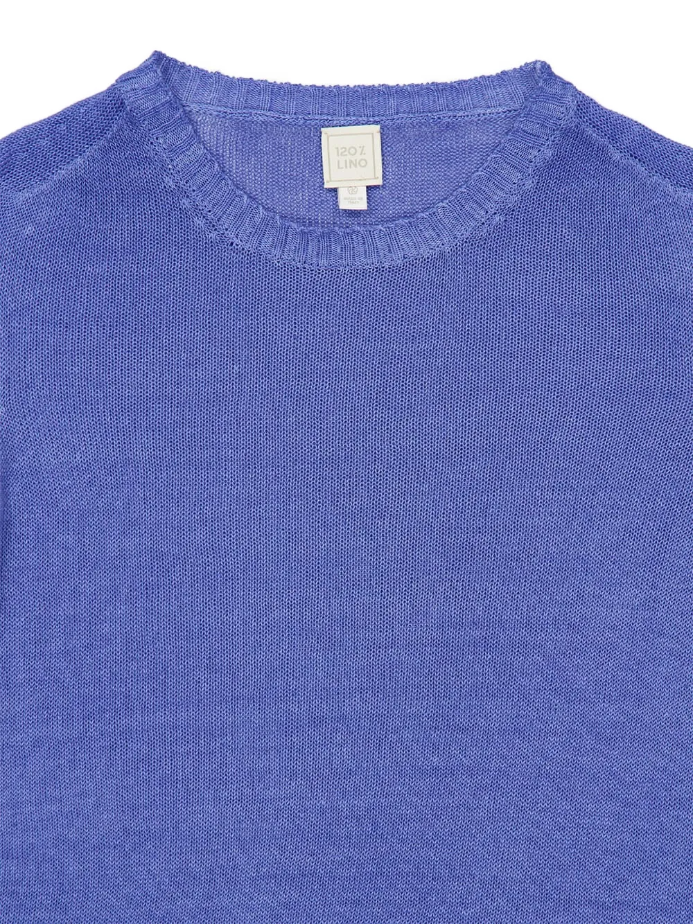  120% Lino Long-sleeve Sweater - Blue 