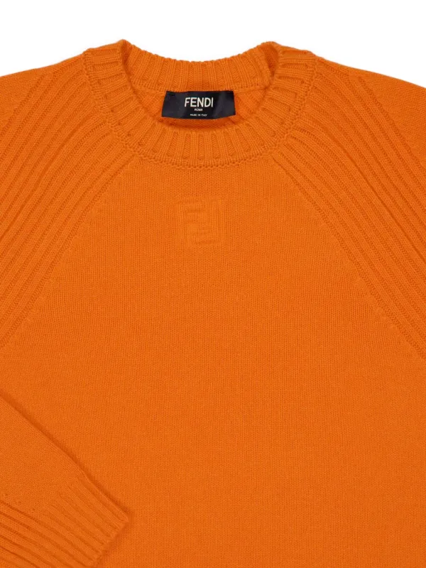 FENDI クルーネックセーター | オレンジ | FARFETCH JP