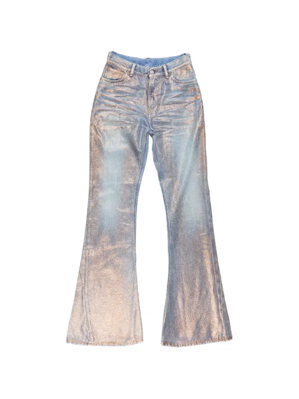 Acne Studios Fitted Glitter Jeans 2025F in Blue