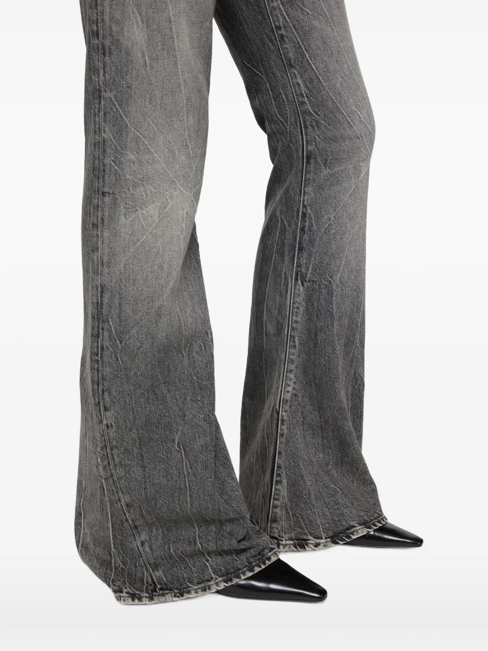 Acne Studios 2025F flared jeans Zwart