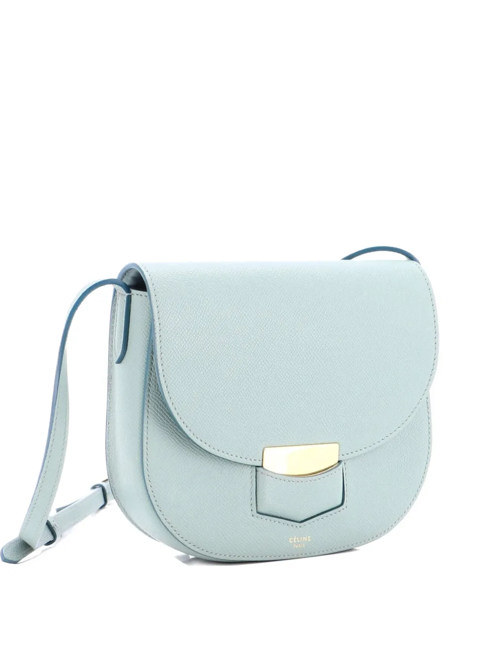 Celine Pre-Owned Trotteur Grainy Leather Small crossbody bag - Verde