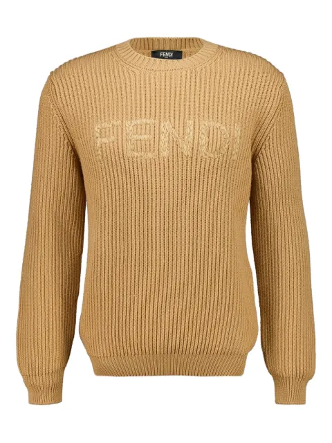 FENDI logo-embroidered sweater