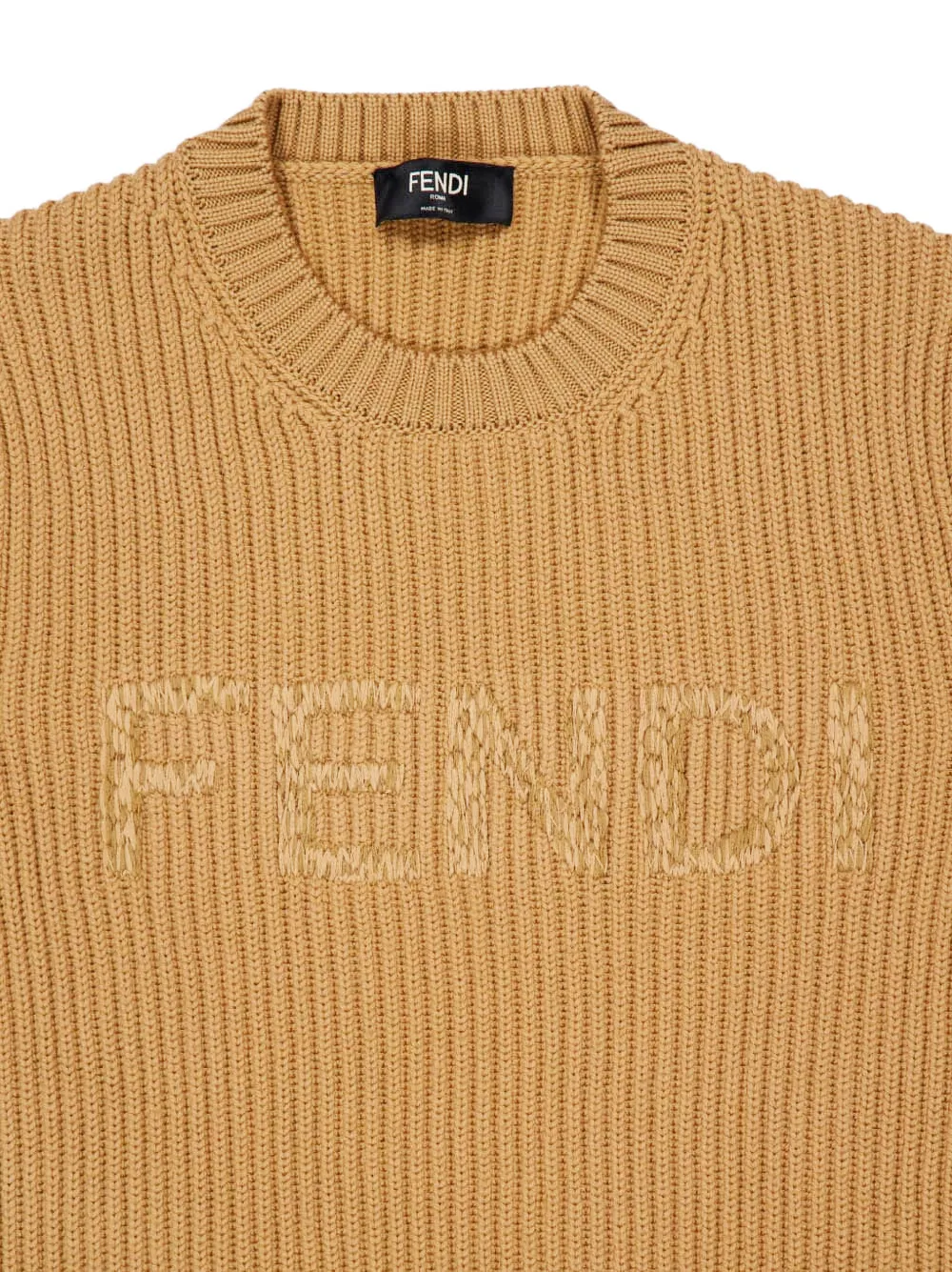  Fendi Logo-embroidered Sweater - Brown 