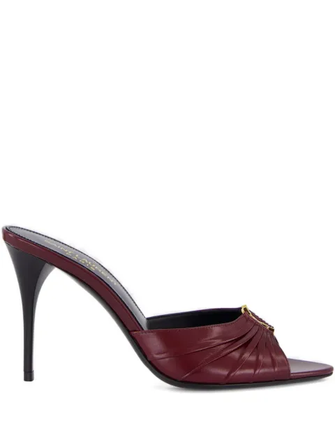 Saint Laurent Babylone logo leather sandals