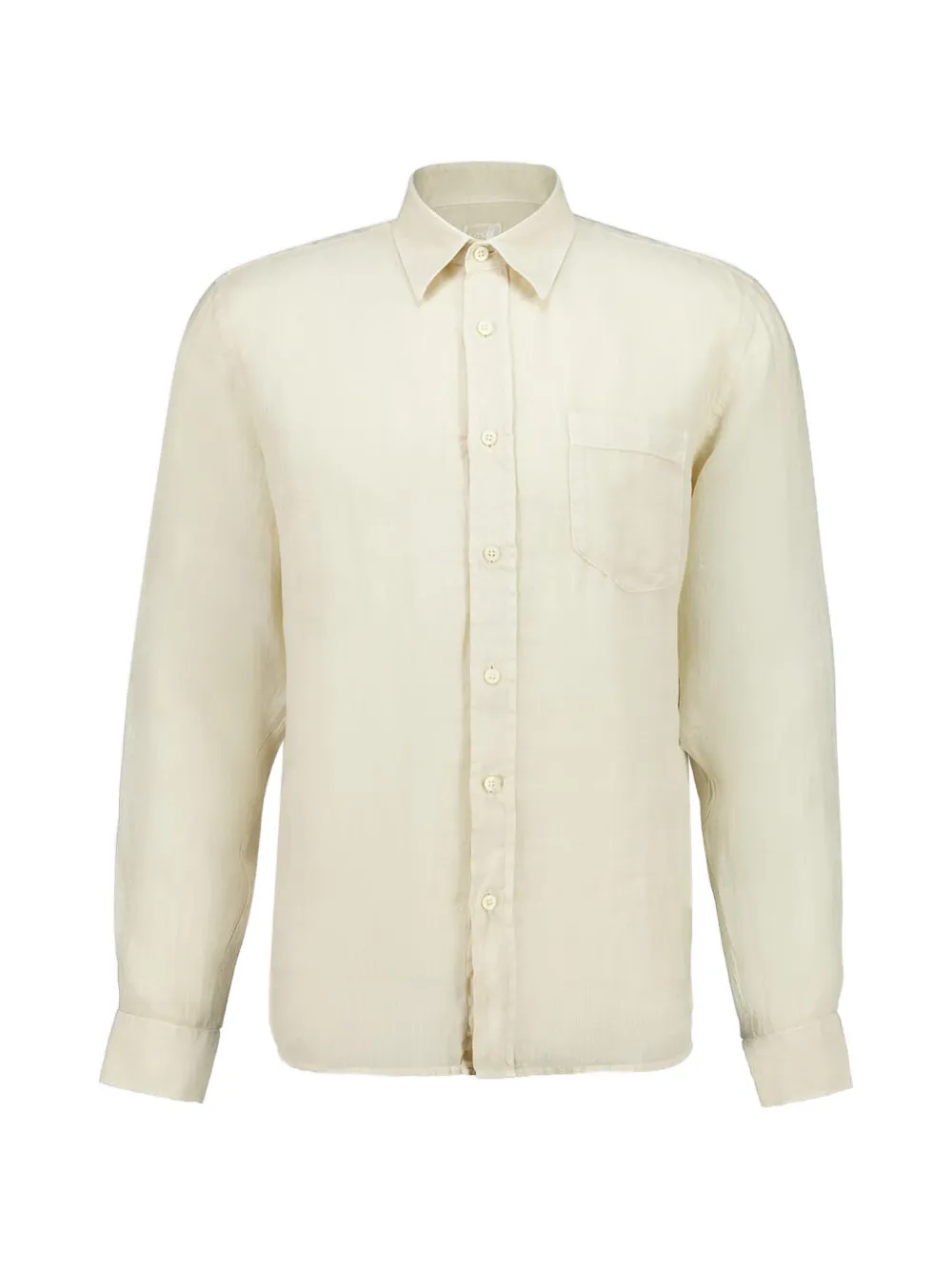 120% Lino regular-fit long-sleeve shirt - Toni neutri