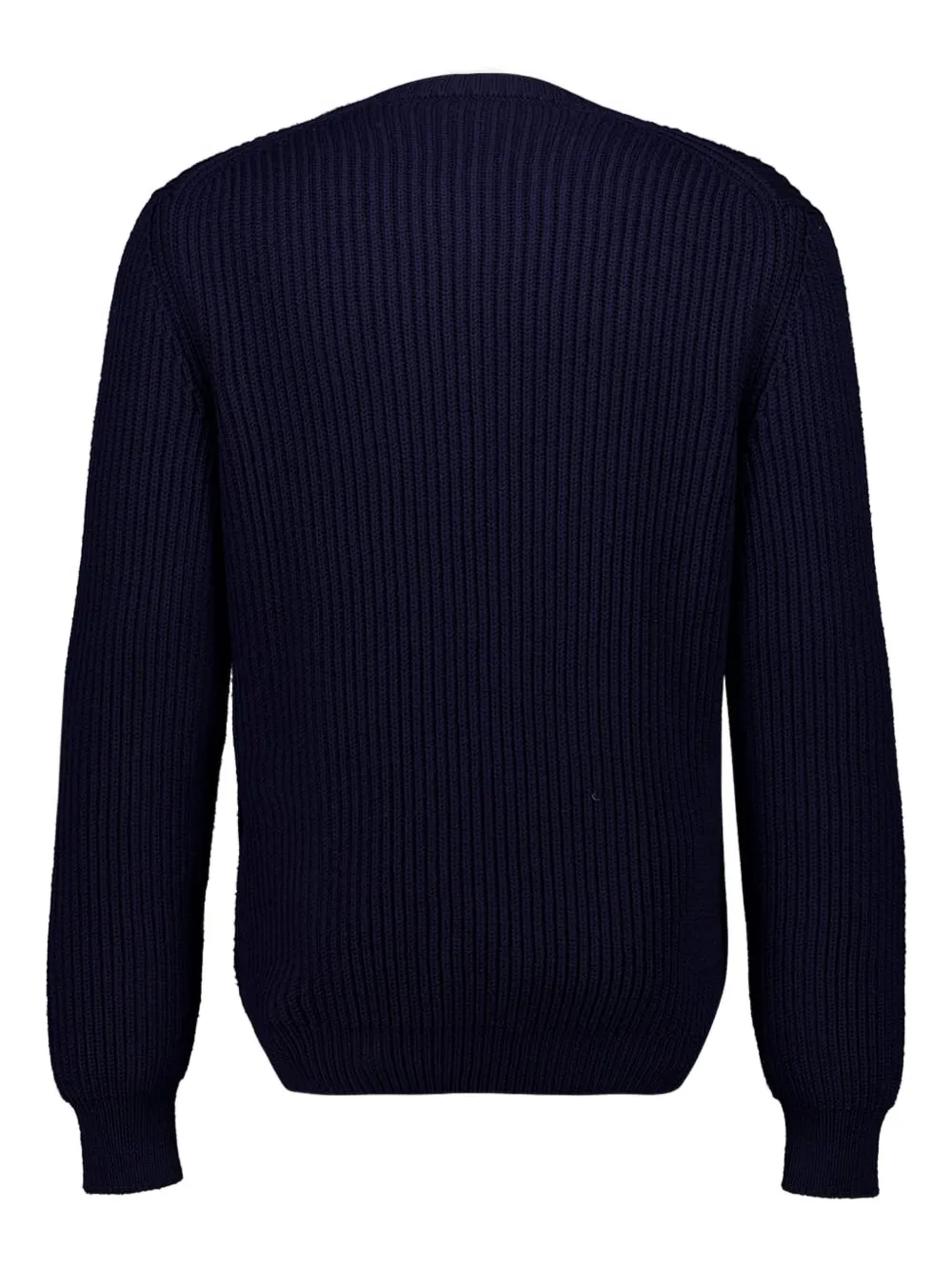 FENDI embroidered-logo long-sleeved sweater - Blauw