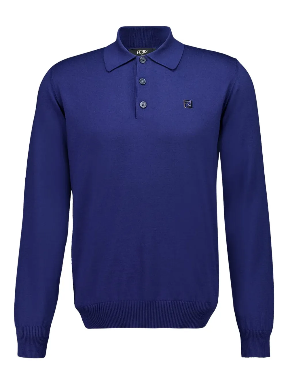FENDI long-sleeve polo shirt - Blau
