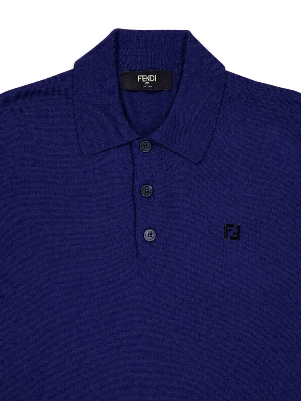 FENDI Poloshirt met lange mouwen Blauw