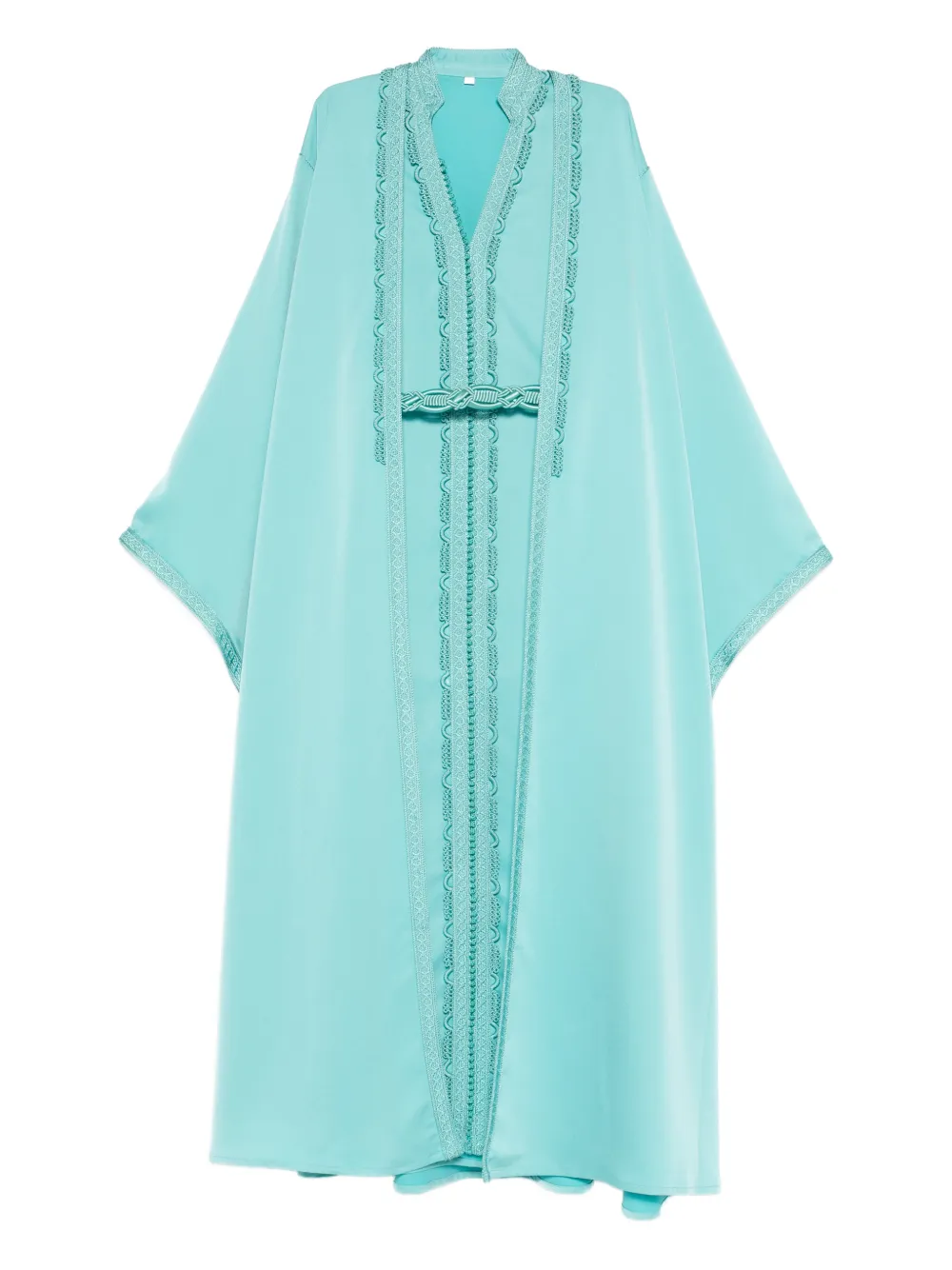 Reem Al Dhaheri Caftano con ricamo - Blu